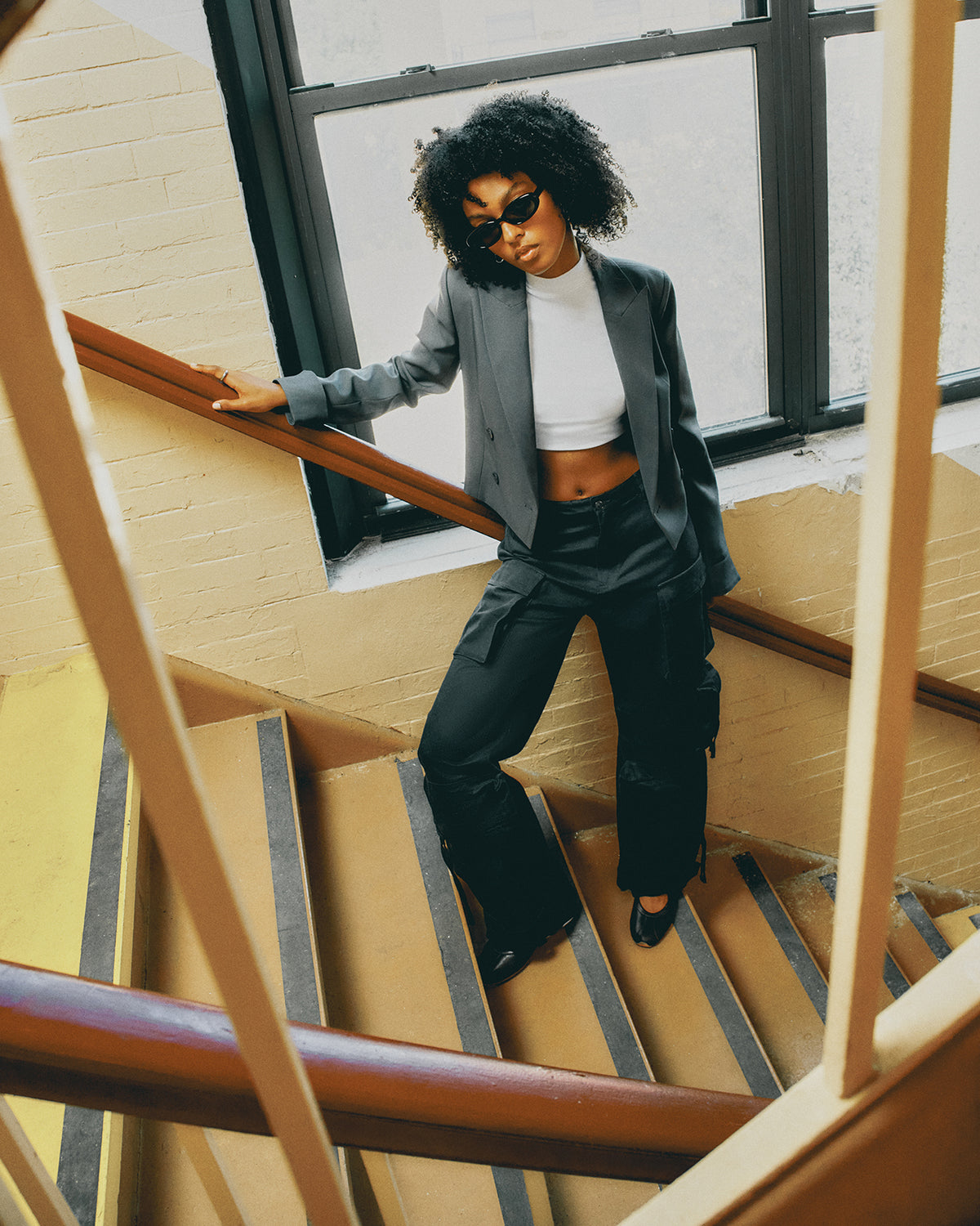 DUO Black Women's Utility Cargo Pants | Steve Madden
