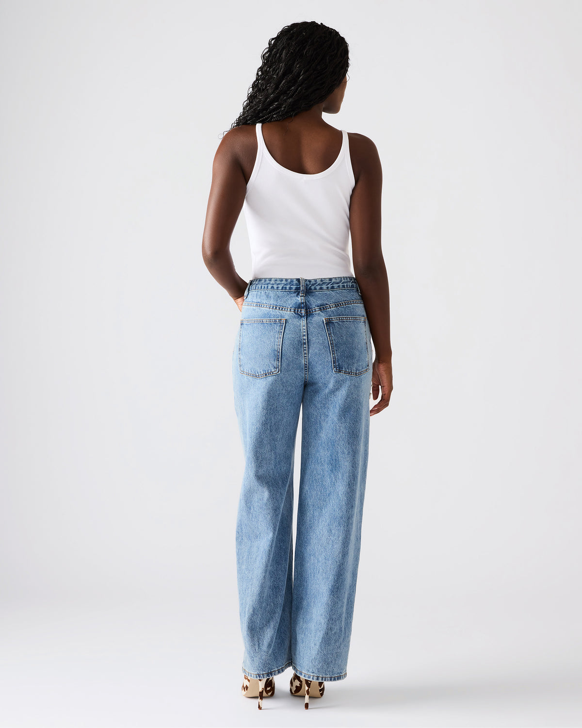 TAYLOR Jean Rhinestone Women's Cutout Jeans | Steve Madden