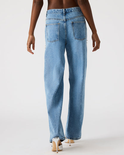 TAYLOR Jean Rhinestone Women's Cutout Jeans | Steve Madden