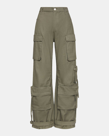 DUO Olive Women's Utility Cargo Pants | Steve Madden