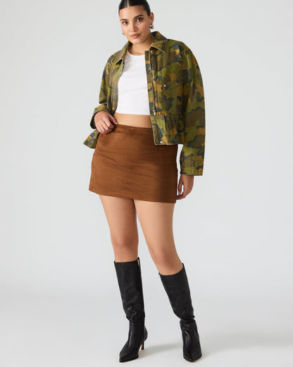 CINDI Skort Chicory Coffee Women's Mini Skort | Steve Madden