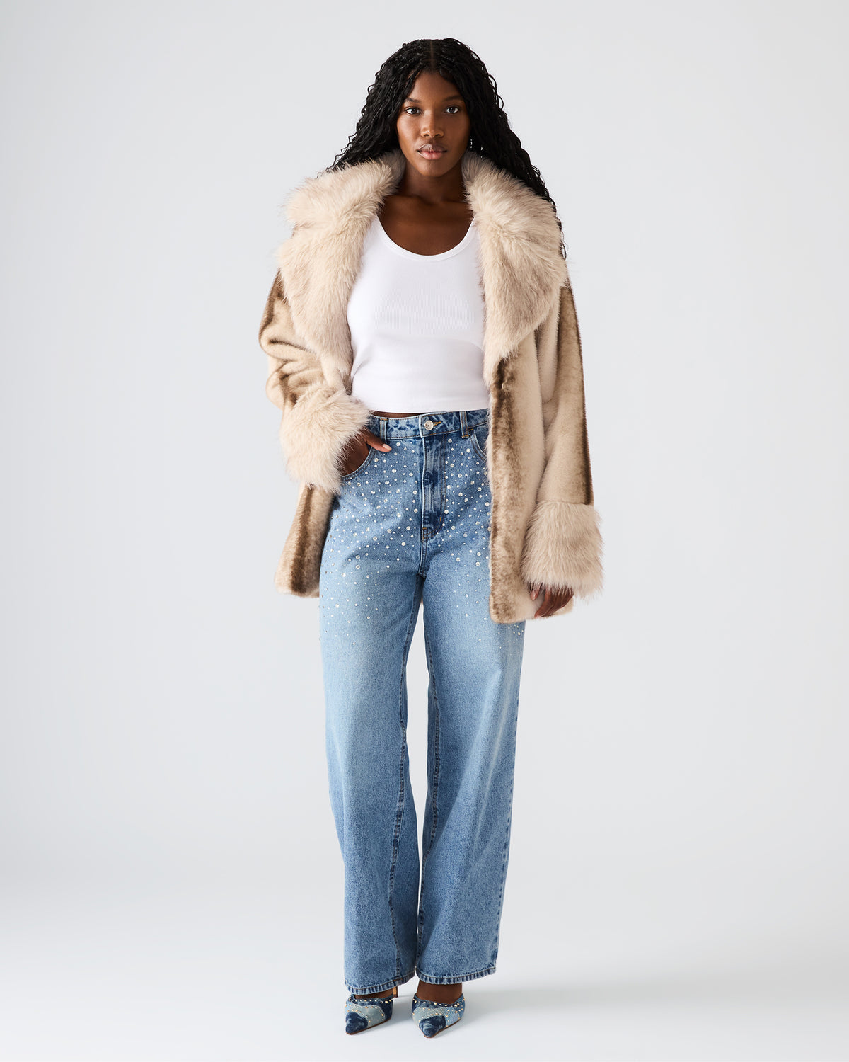TAYLOR Jean Forever Blue Women's Cutout Jeans | Steve Madden