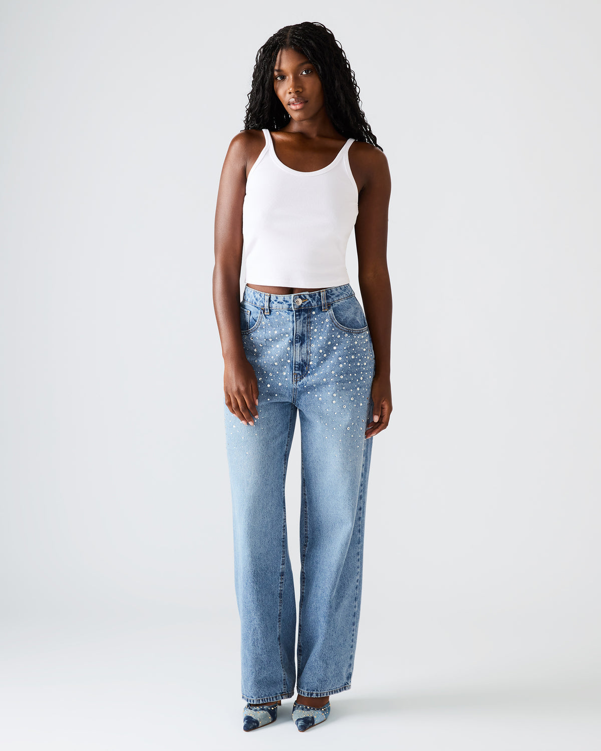 TAYLOR Jean Forever Blue Women's Cutout Jeans | Steve Madden