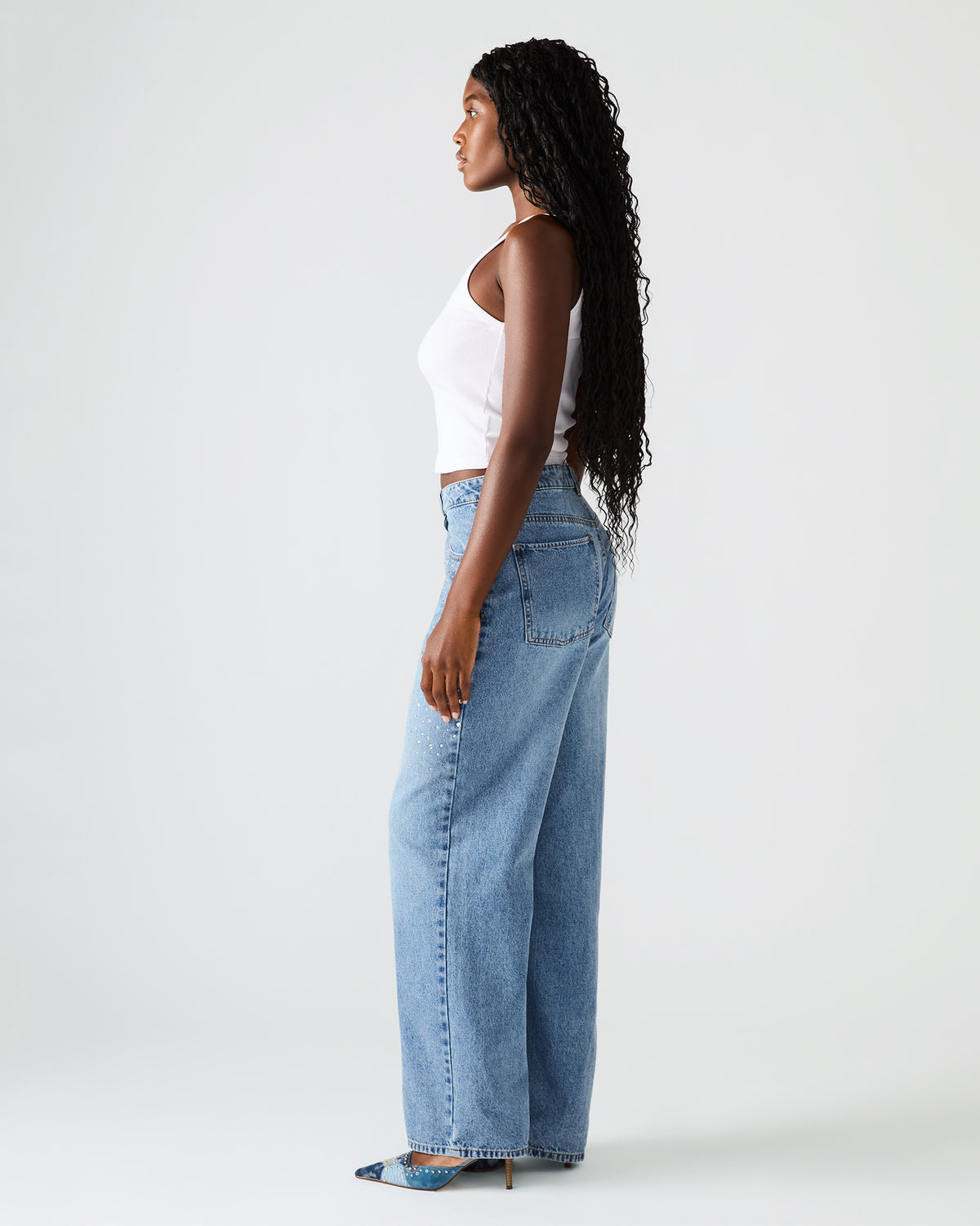 TAYLOR Jean Forever Blue Women's Cutout Jeans | Steve Madden