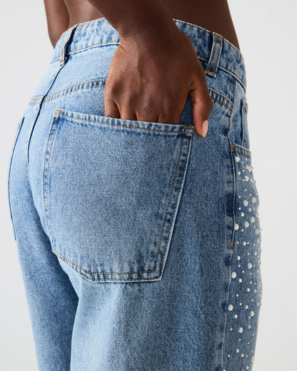 TAYLOR Jean Forever Blue Women's Cutout Jeans | Steve Madden