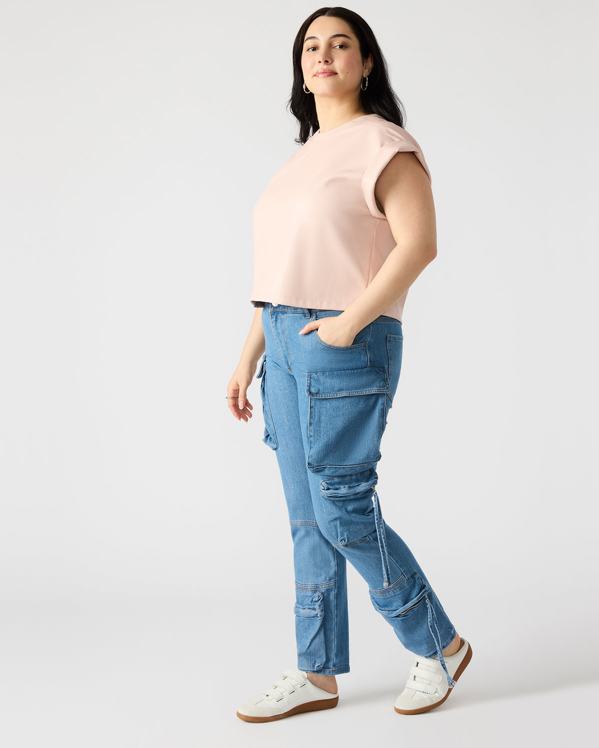SKINNY DUO Denim Women's Skinny Cargo Pants | Steve Madden