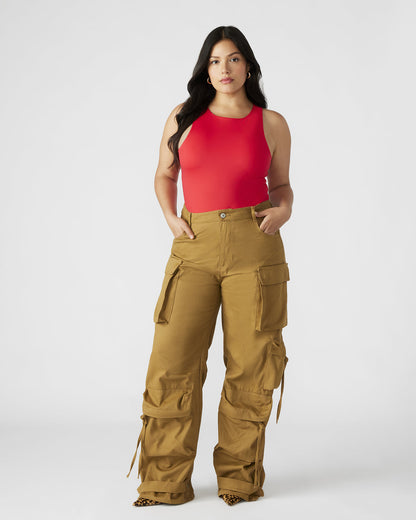DUO Khaki Women's Utility Cargo Pants | Steve Madden