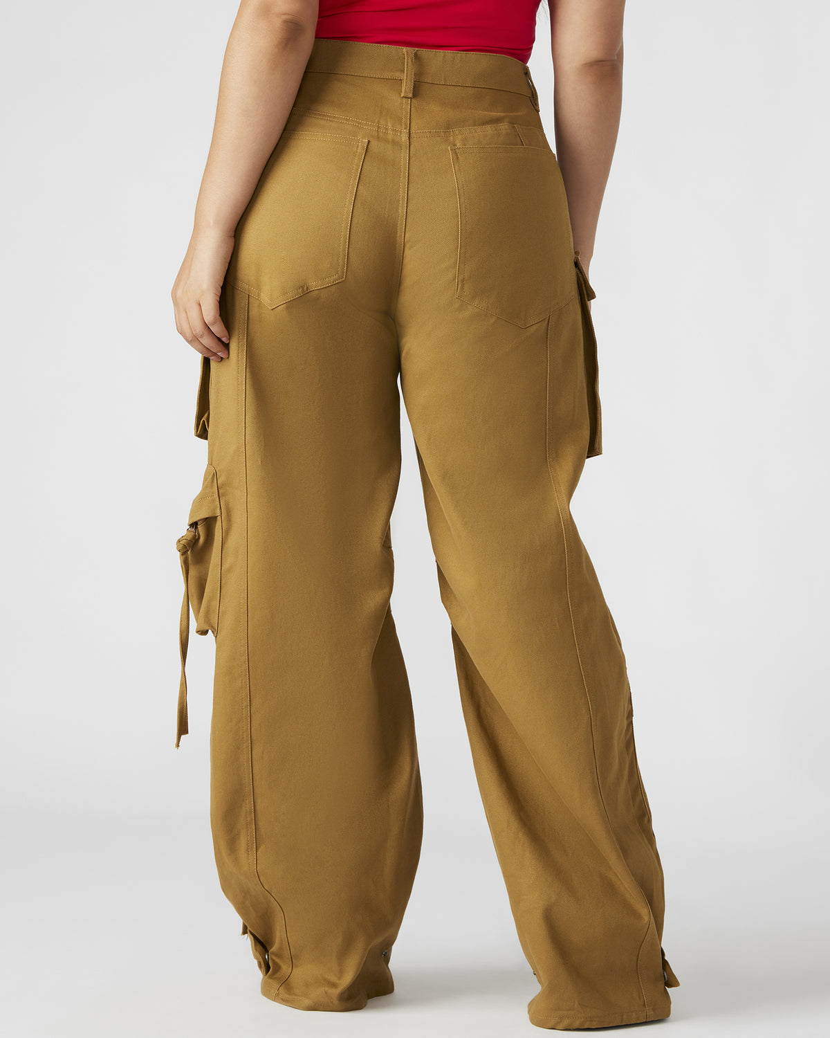DUO Khaki Women's Utility Cargo Pants | Steve Madden
