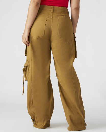 DUO Khaki Women's Utility Cargo Pants | Steve Madden