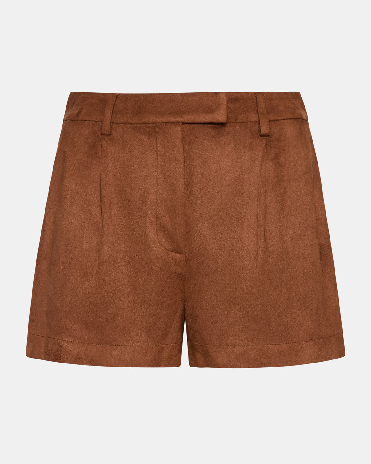IMELDA Chicory Coffee Faux-Suede Trouser Women's Shorts | Steve Madden