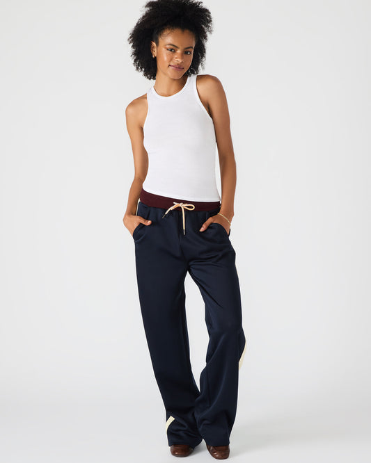 DAISY Midnight Athletic Tie-Front Matching Set Women's Pants | Steve Madden