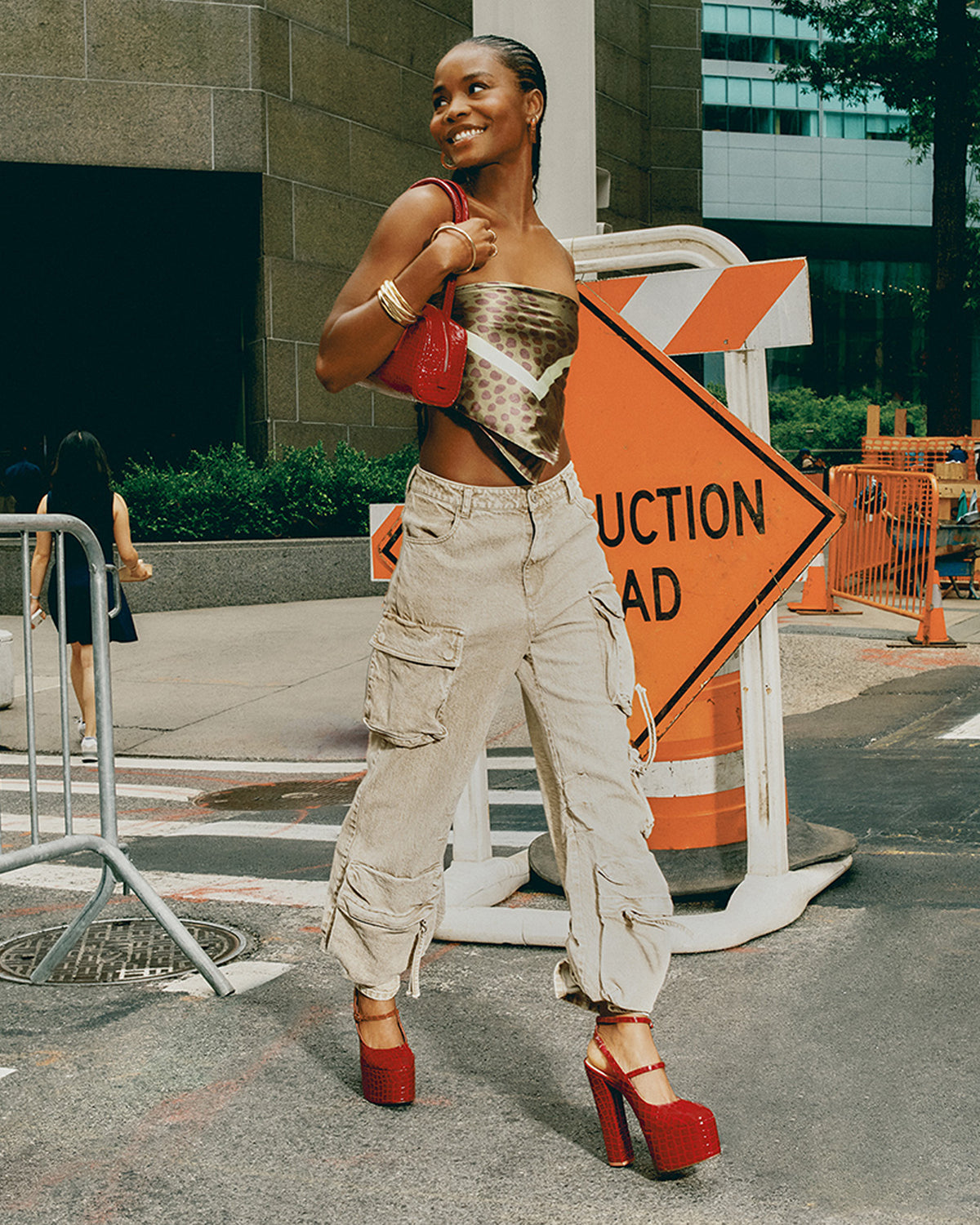 DUO Cafe Au Lait Women's Utility Cargo Pants | Steve Madden