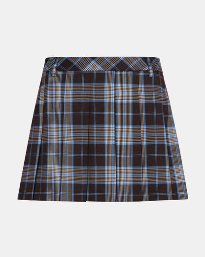 MARGO Brown Plaid Pleated Women's Mini Skirt | Steve Madden