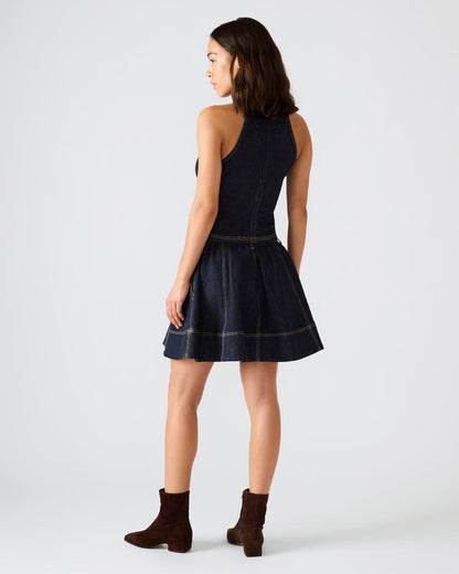 SLOAN Ink Denim Flowy Mini Women's Skirt | Steve Madden
