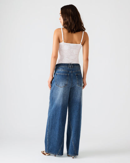 RORI Dark Navy Straight-Leg Denim Women's Bottoms | Steve Madden