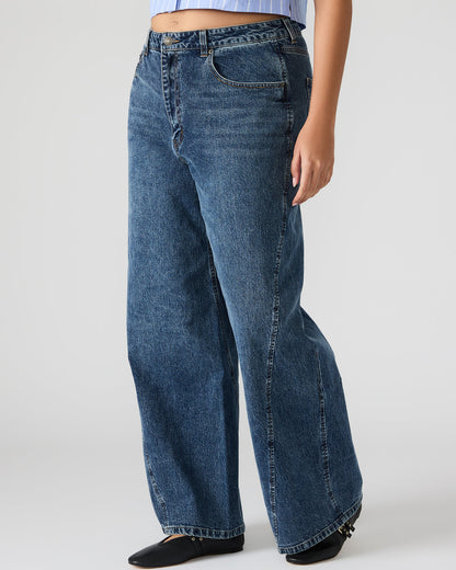 RORI Dark Navy Straight-Leg Denim Women's Bottoms | Steve Madden