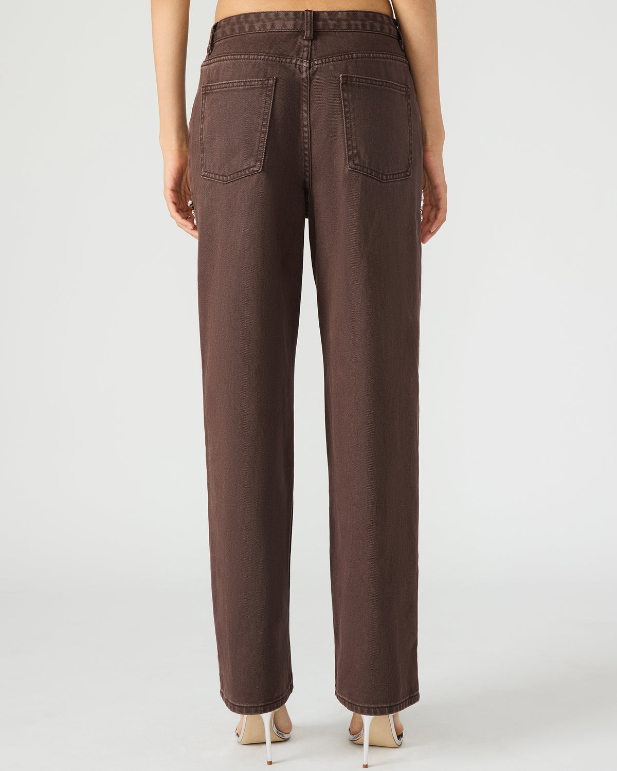 TAYLOR Jean Cocoa Brown Women's Cutout Jeans | Steve Madden