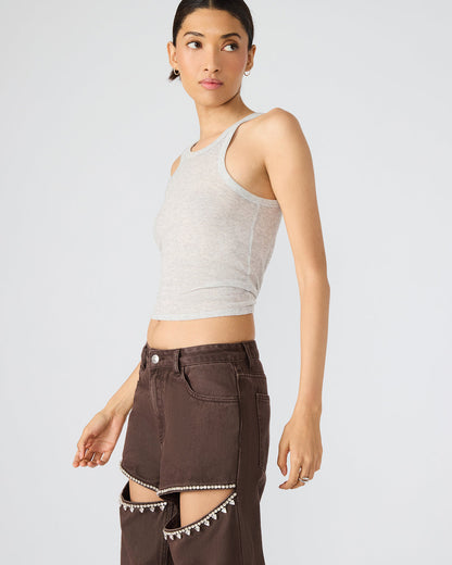 TAYLOR Jean Cocoa Brown Women's Cutout Jeans | Steve Madden
