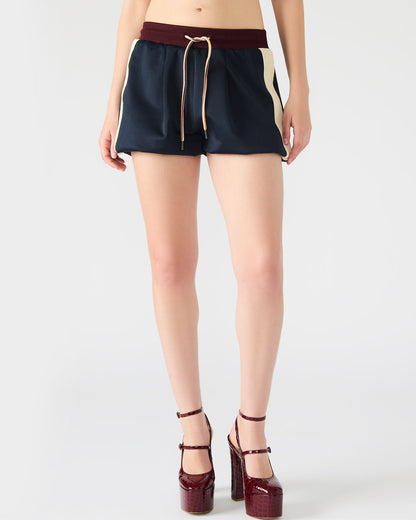 DAISY Midnight Athletic Tie-Front Matching Set Women's Shorts | Steve Madden