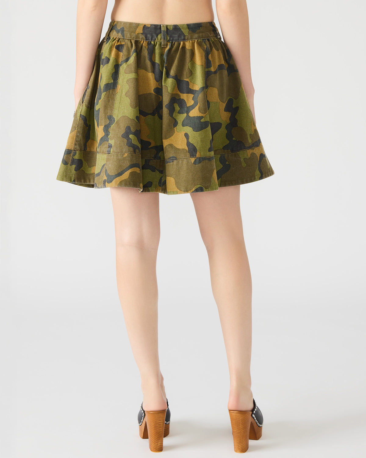 SLOAN Camouflage Mini Denim A-Line Women's Skirt | Steve Madden