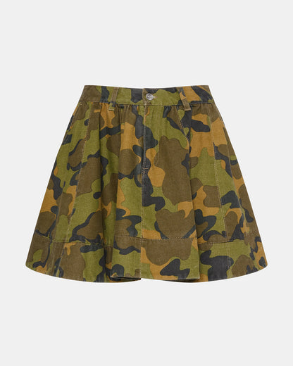 SLOAN Camouflage Mini Denim A-Line Women's Skirt | Steve Madden