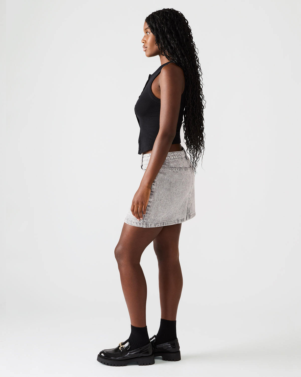 BECK Silver Women's Skirt | Steve Madden