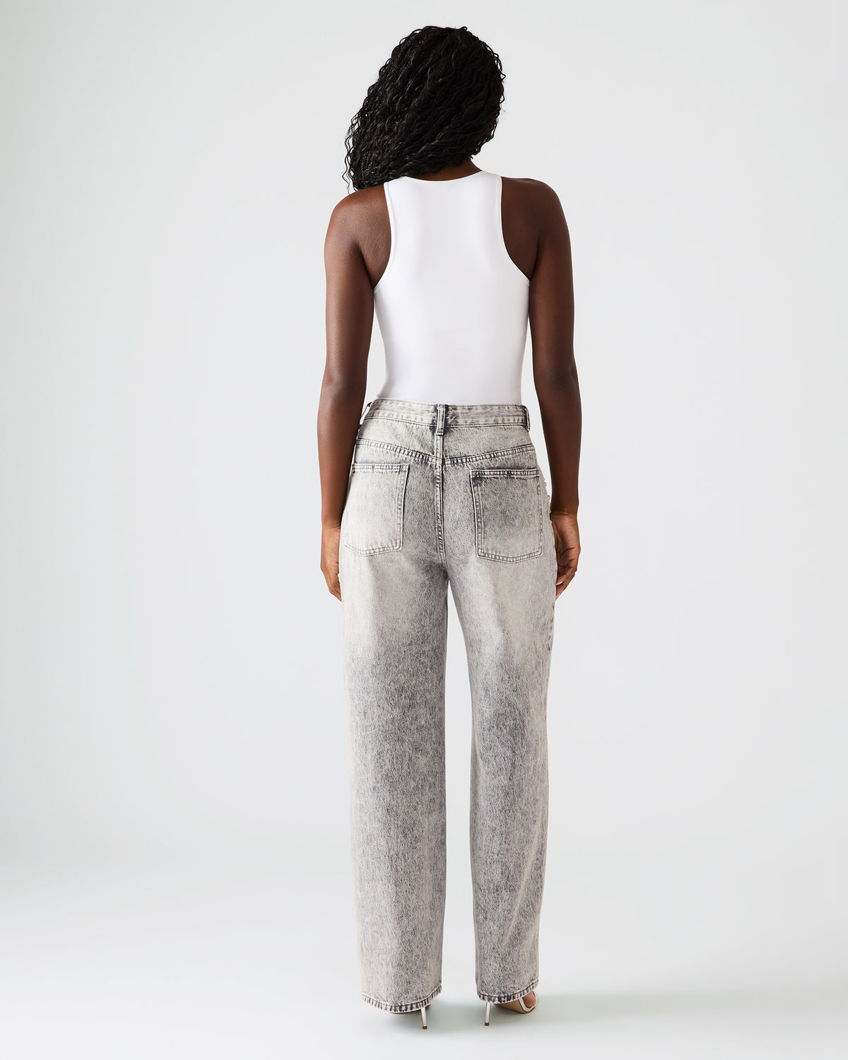 ERAS Fog Rhinestone Embellised Straight-Leg Denim Women's Jeans | Steve Madden