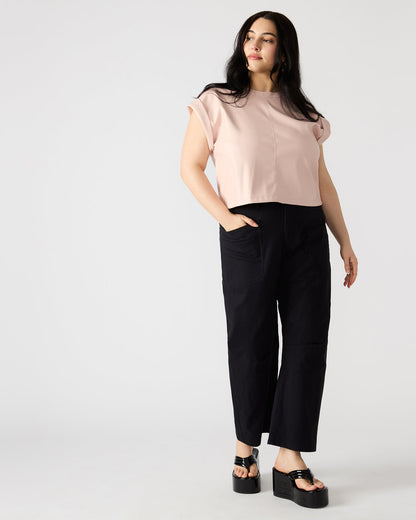 HANIEL Black Women's Barrel Leg Pant | Steve Madden