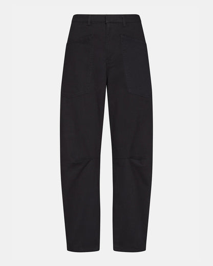 HANIEL Black Women's Barrel Leg Pant | Steve Madden