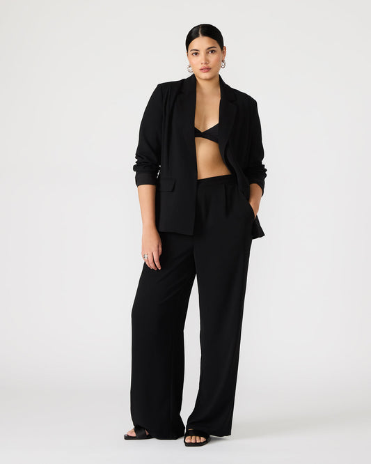 PAYTON Pant Black | Women's Wide Leg Trousers | Steve Madden