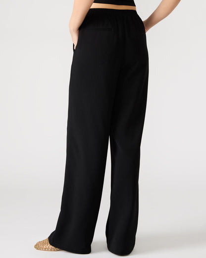 PAYTON Pant Black | Women's Wide Leg Trousers | Steve Madden