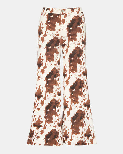 HARLI Brown Cow Print High-Rise Denim Women's Jean | Steve Madden