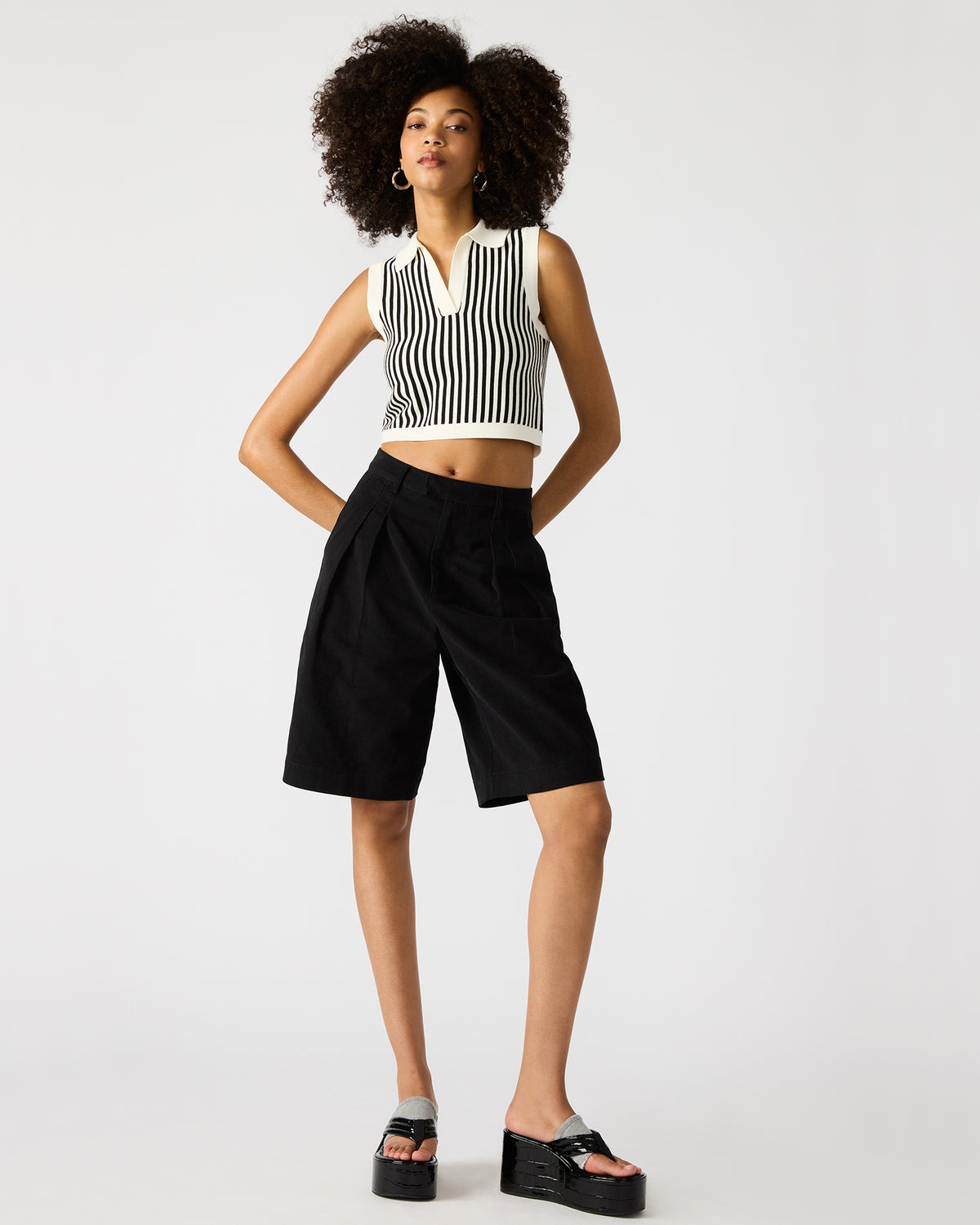 IVANA Black Women's Shorts | Steve Madden