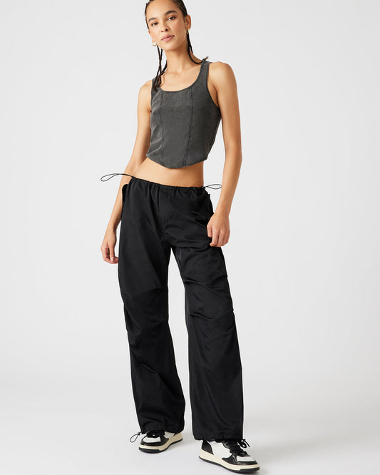 PIA Parachute Pant Black | Women's Adjustable Pants | Steve Madden