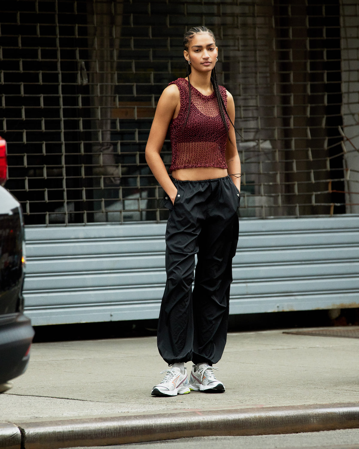 PIA Parachute Pant Black | Women's Adjustable Pants | Steve Madden