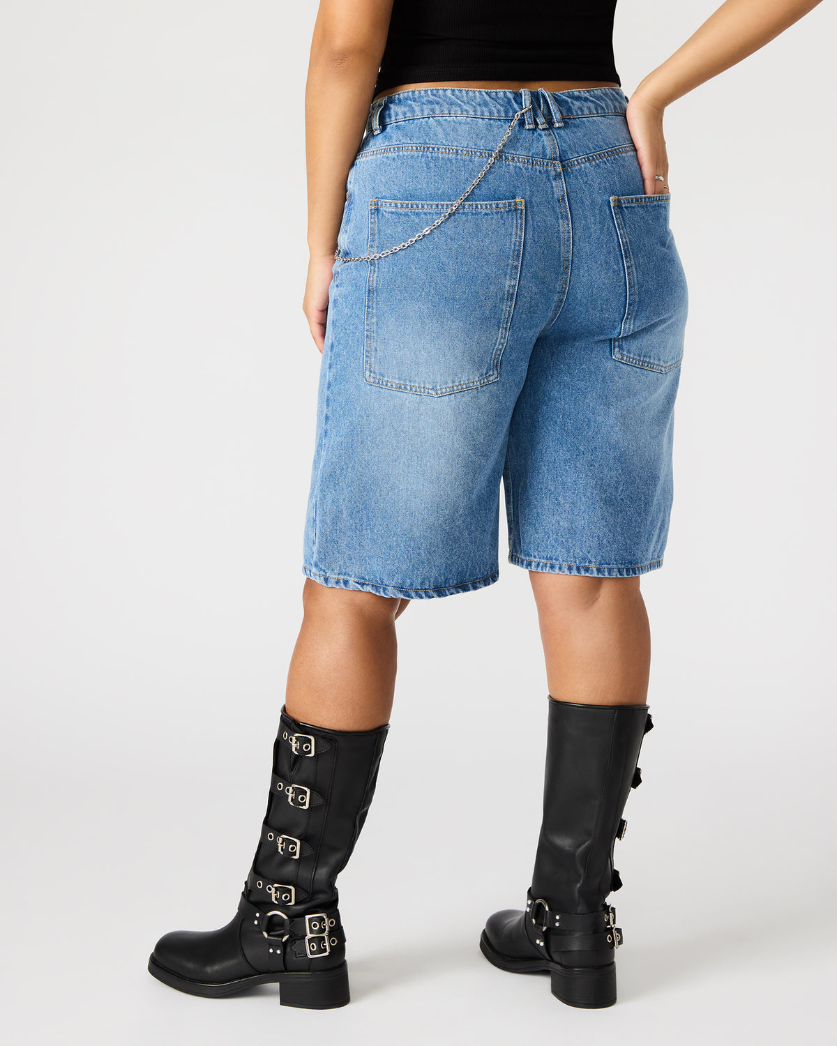 MAGDALEN Women's Denim Shorts | Steve Madden