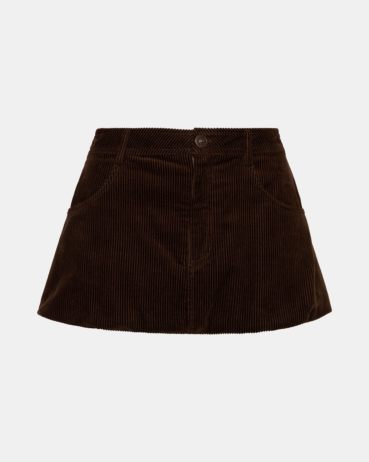 SIMONA Dark Espresso Women's Mini Skirt | Steve Madden