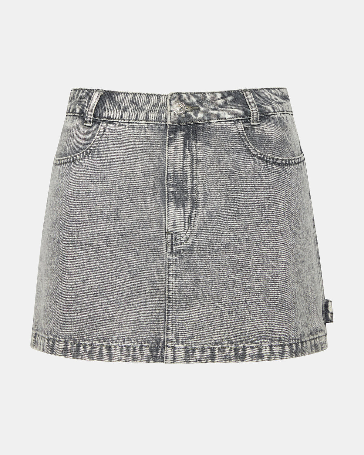 ABACO Light Grey Women's Denim Skirt | Steve Madden