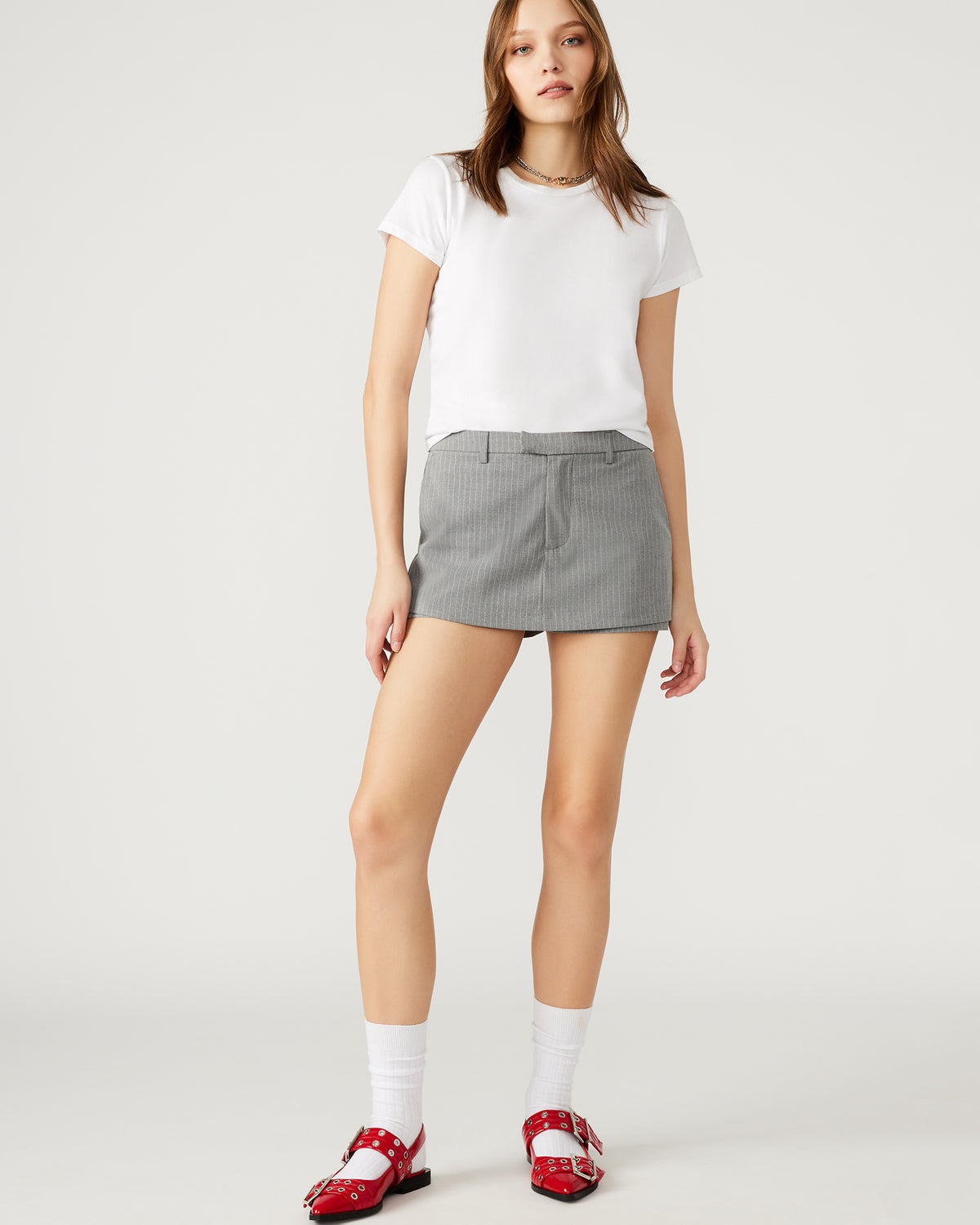 RODIN Grey Women's Mini Skort | Steve Madden