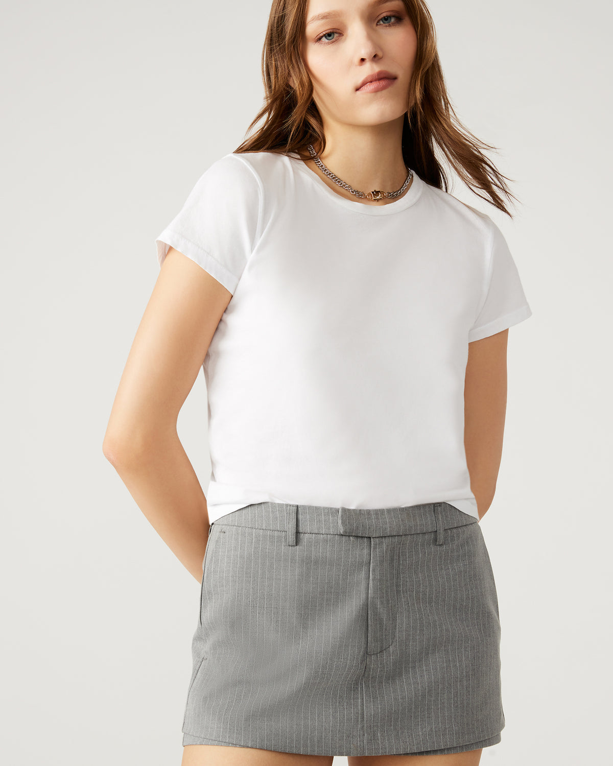 RODIN Grey Women's Mini Skort | Steve Madden