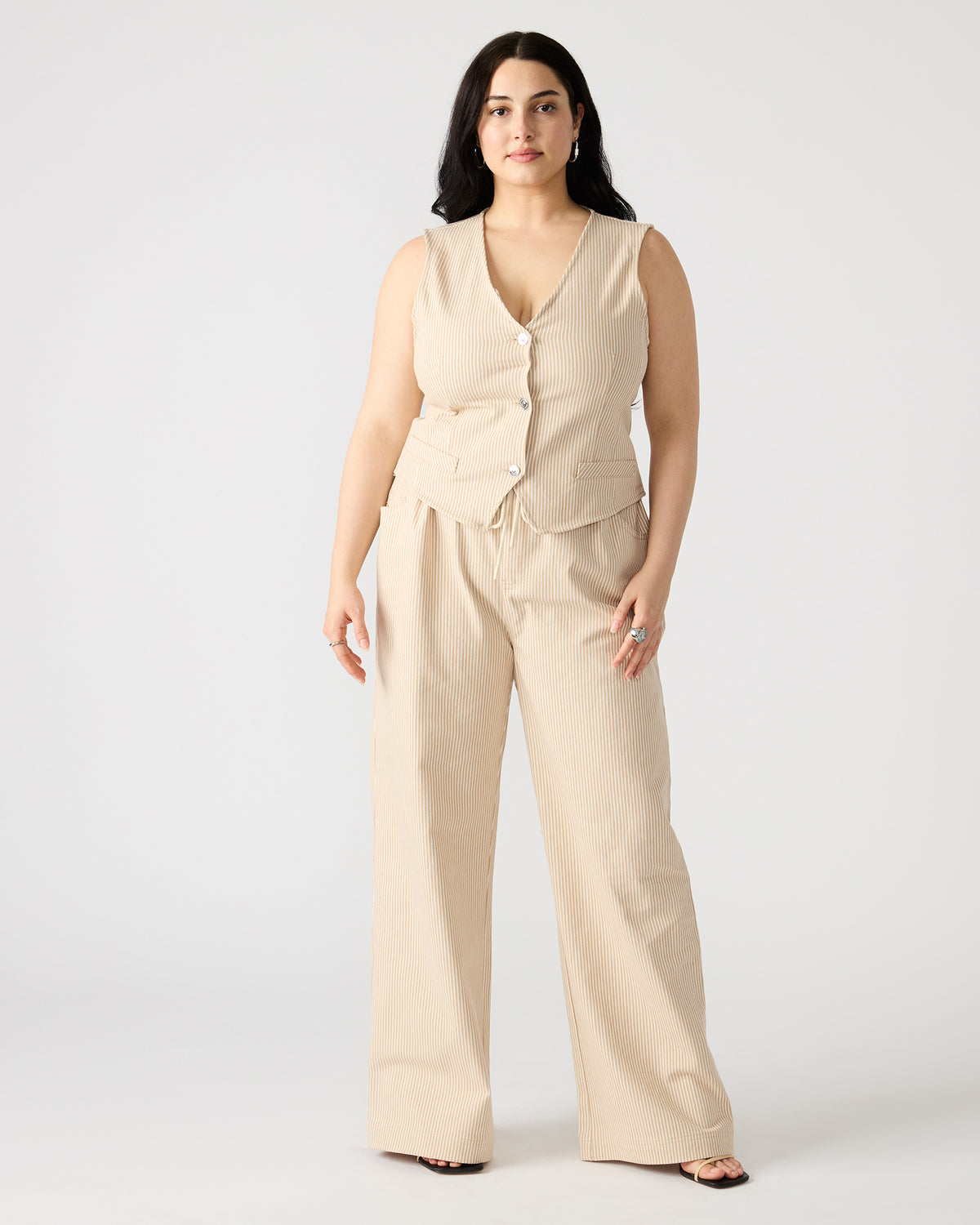 MINORCA Khaki Women's Wide-Leg Tie-Front Pant | Steve Madden