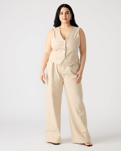 MINORCA Khaki Women's Wide-Leg Tie-Front Pant | Steve Madden