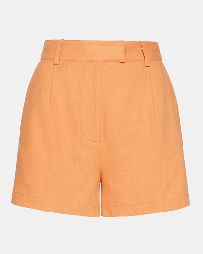 IMELDA Caramel Pleated Trouser Women's Shorts | Steve Madden