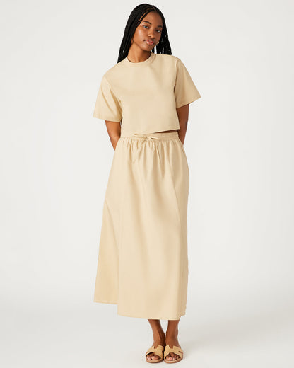 SUNNY Skirt Khaki | Women's A-Line Maxi Skirt | Steve Madden
