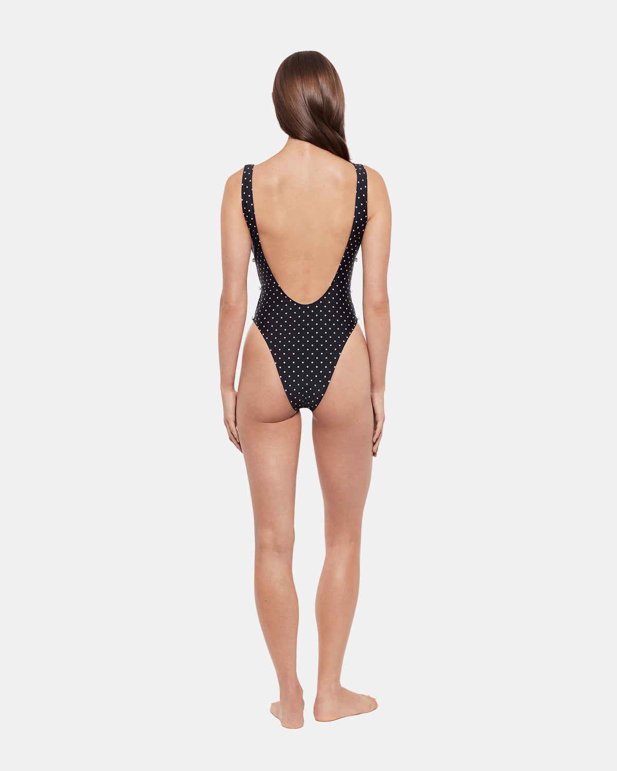 DARLING DOT ONE PIECE SWIMSUIT Black Multi Women's One-Piece Swimsuit | Steve Madden