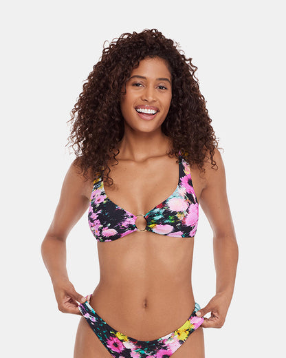 DAZEY FIELDS MULTI BIKINI TOP Women's Bikini Top | Steve Madden