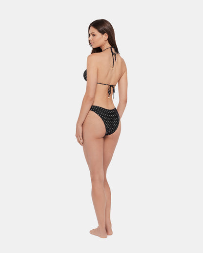 DARLING DOT BIKINI TOP BLACK MULTI Women's Bikini Top | Steve Madden
