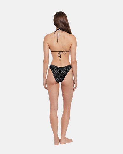 DARLING DOT BIKINI BOTTOM BLACK MULTI Women's Bikini Bottom | Steve Madden