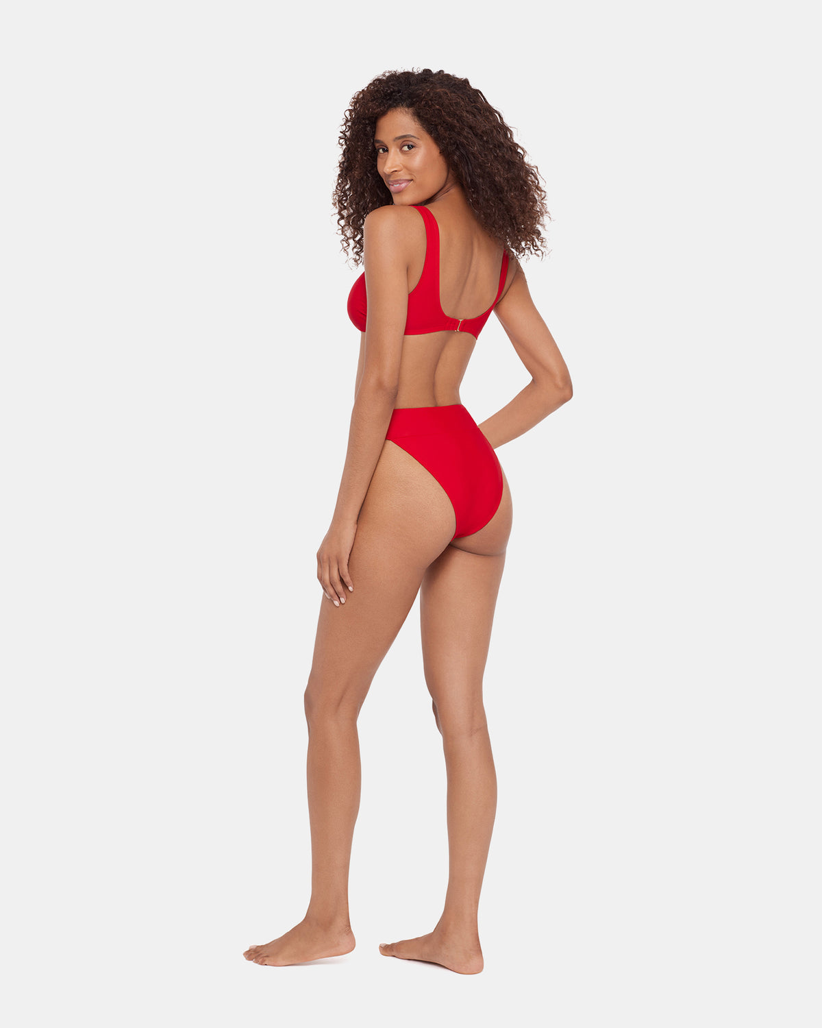 SLEEK 'N CHIC BIKINI TOP CHERRY Women's Bikini Top | Steve Madden
