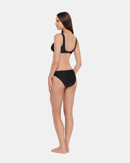 SLEEK 'N CHIC BIKINI TOP BLACK Women's Bikini Top | Steve Madden